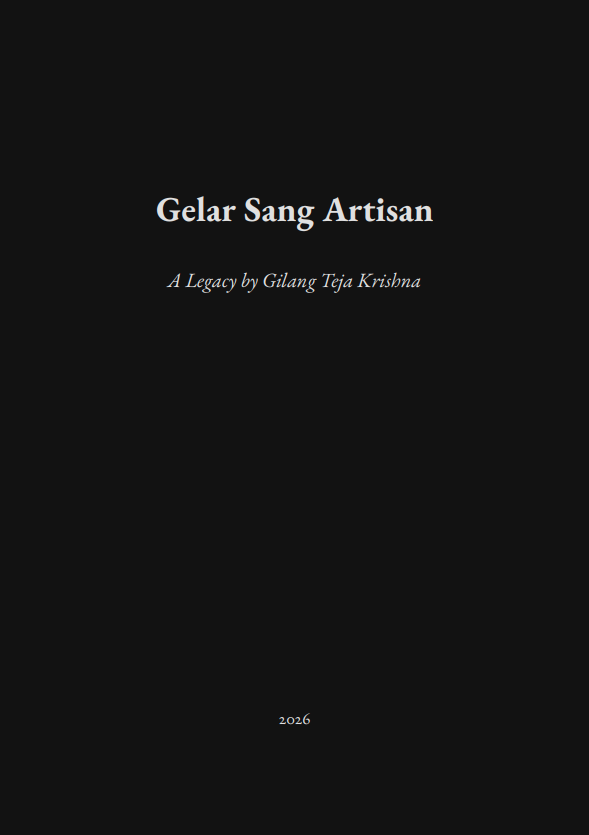 Gelar Sang Artisan Cover